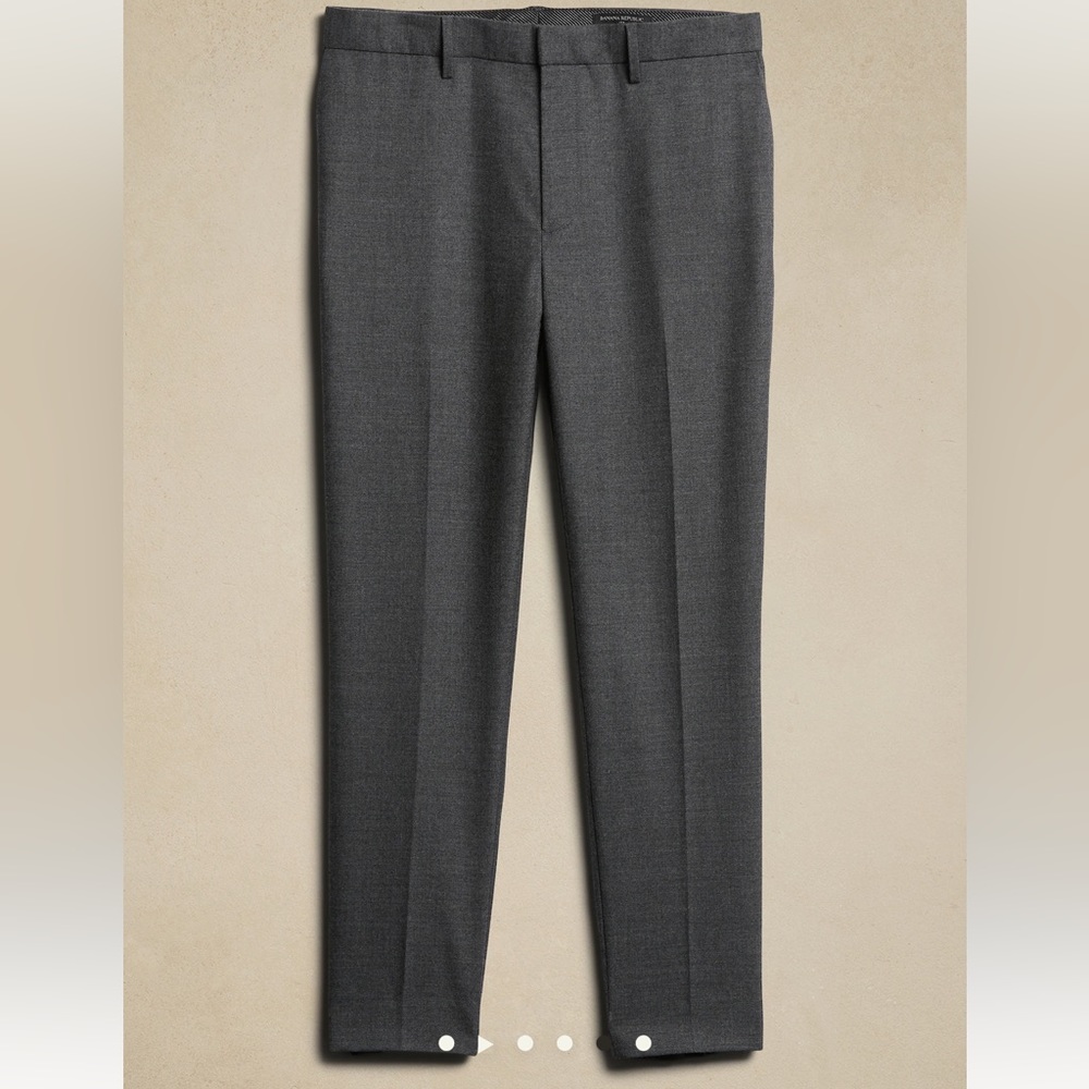 Banana Republic Men’s Tailored Fit Wool  Blend Trousers